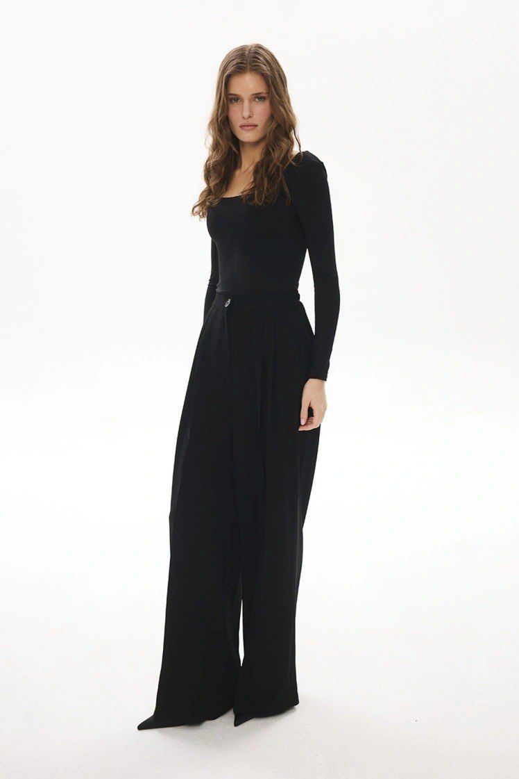 long dark black trouser