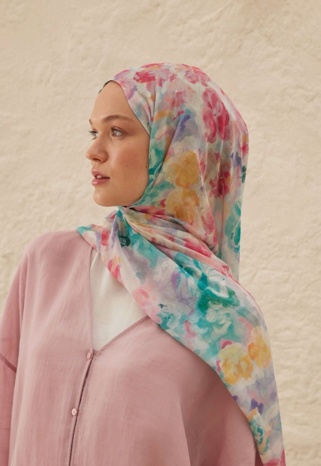 Fiona patterned printed hijab