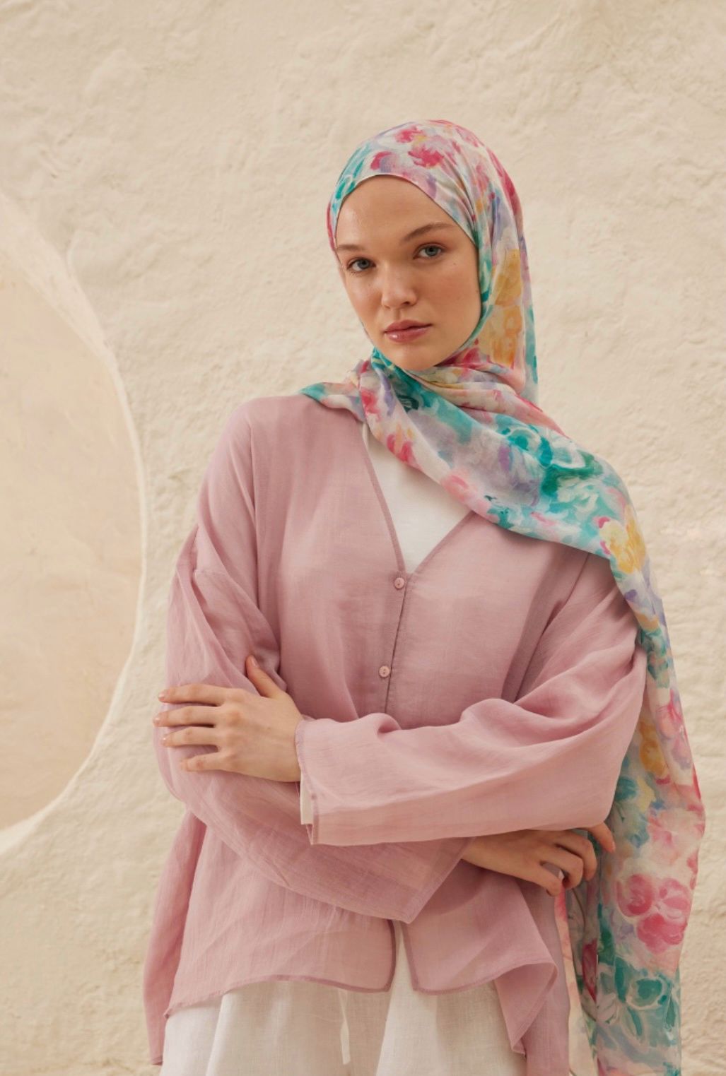Fiona patterned printed hijab