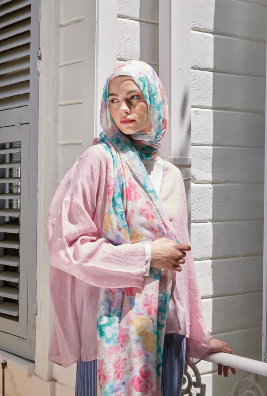 Fiona patterned printed hijab