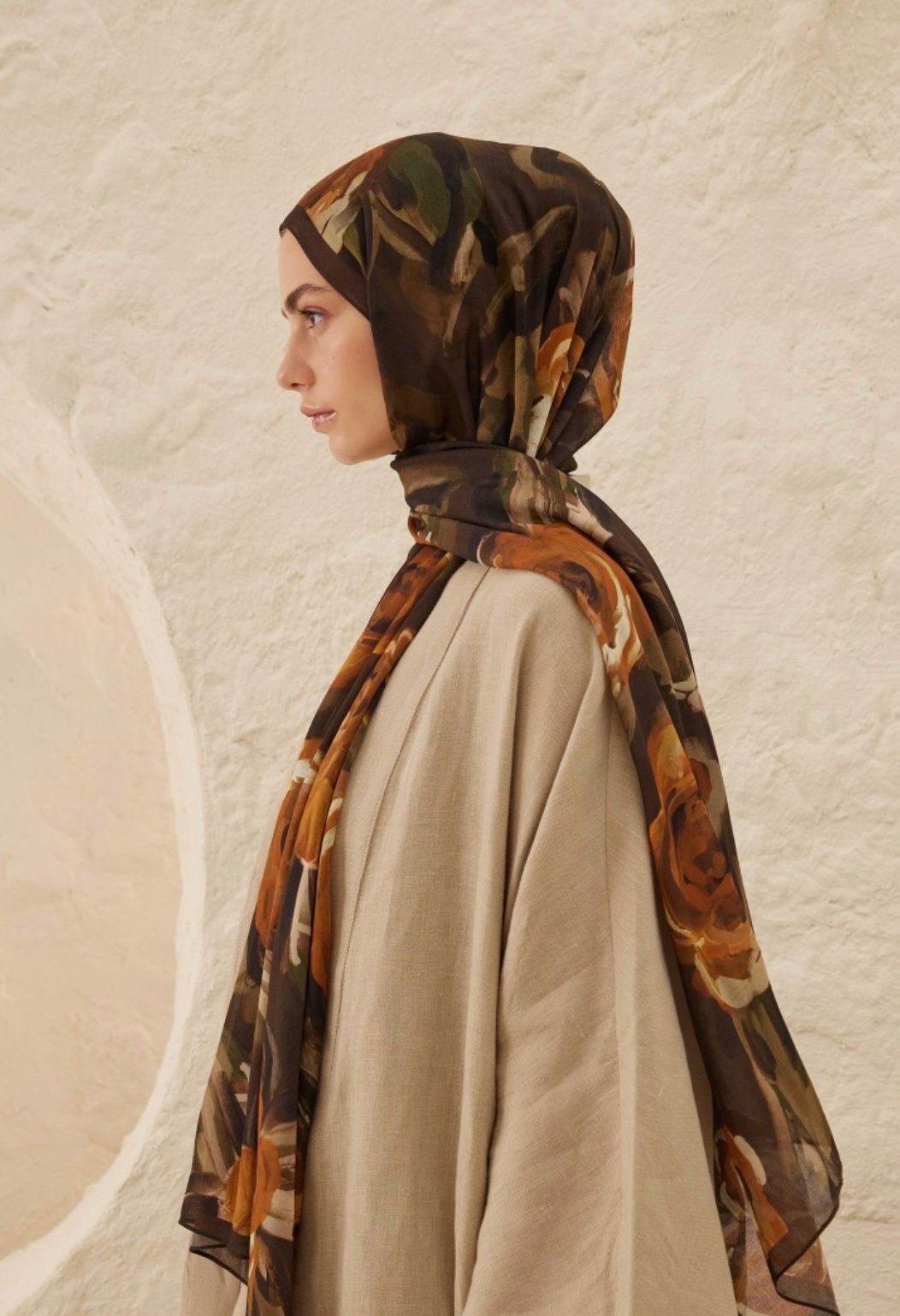 summer rose printed hijab