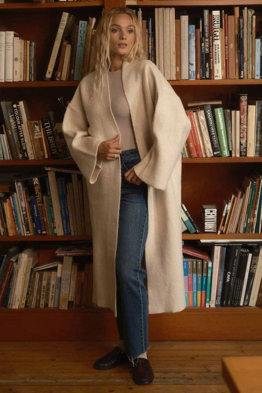 Long offwhite cardigan