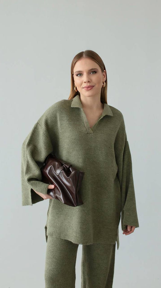 wool green set
