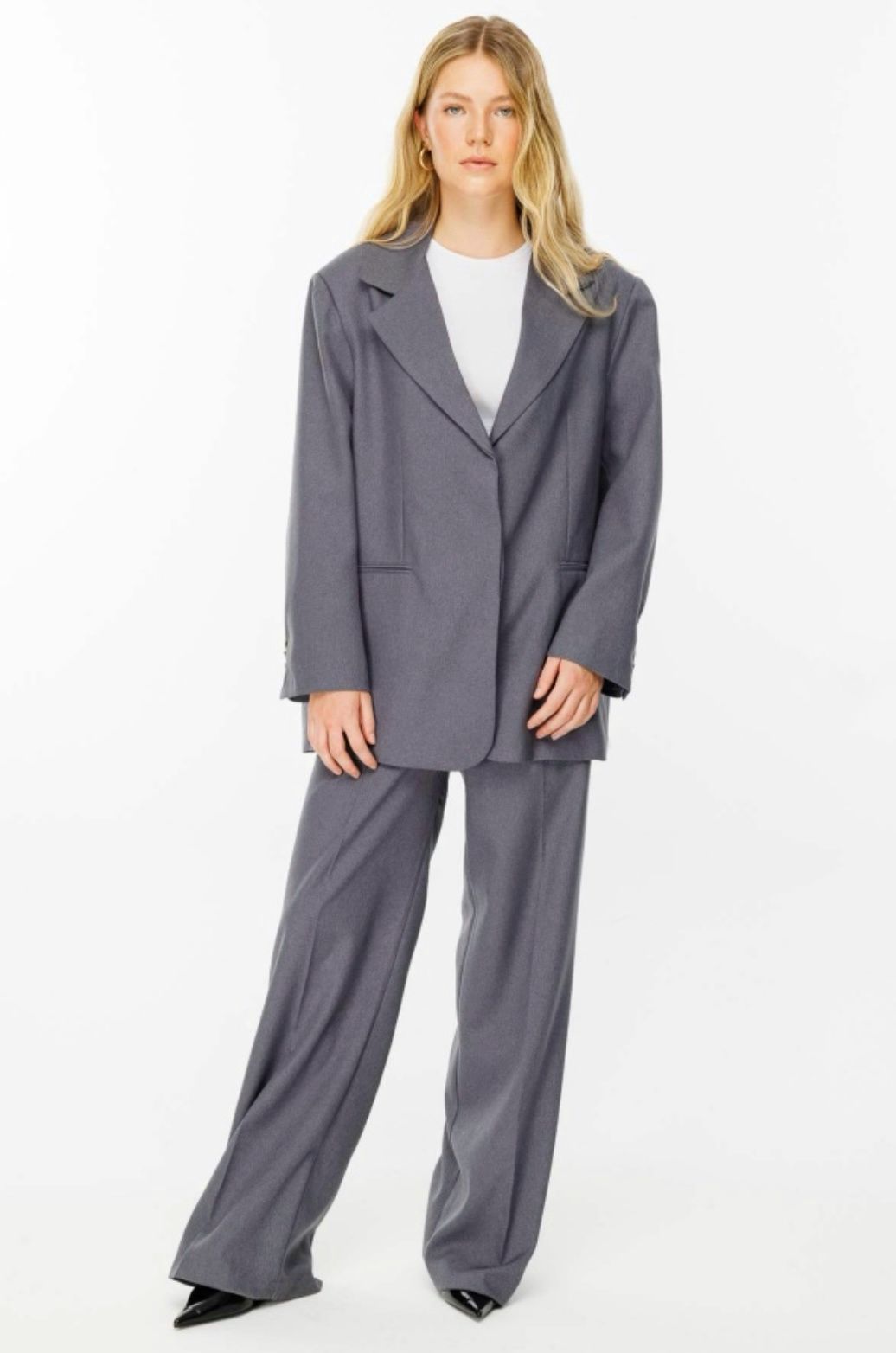 gray blazer set