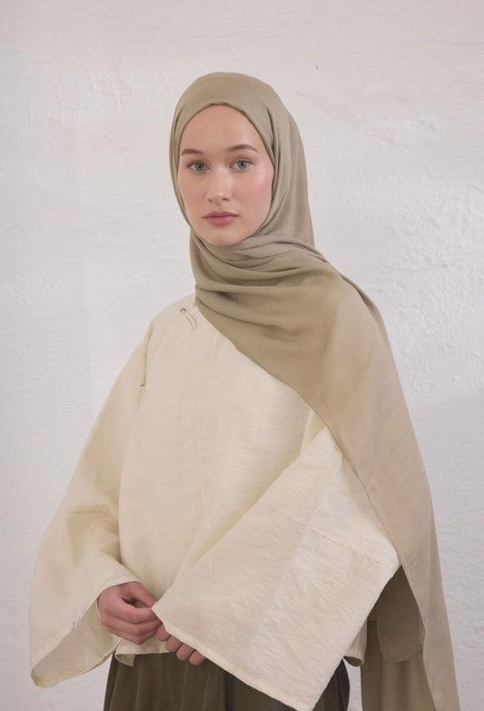 mink soft linen hijab
