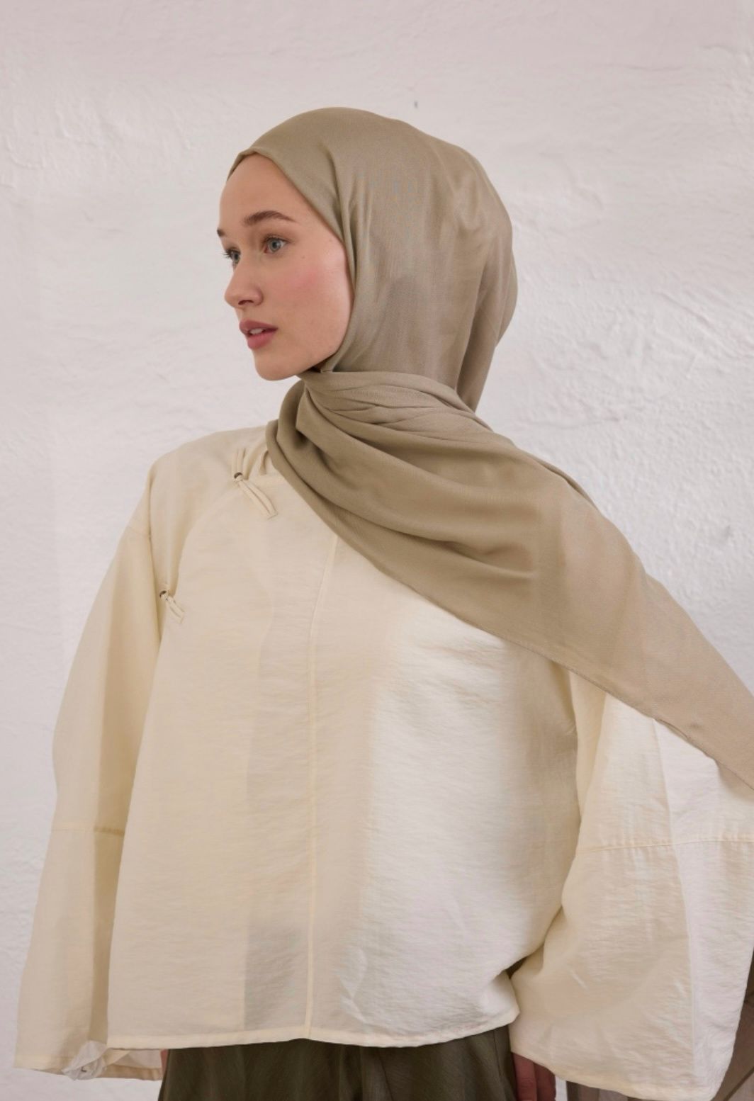 mink soft linen hijab