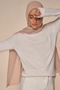 nude pink crepe hijab