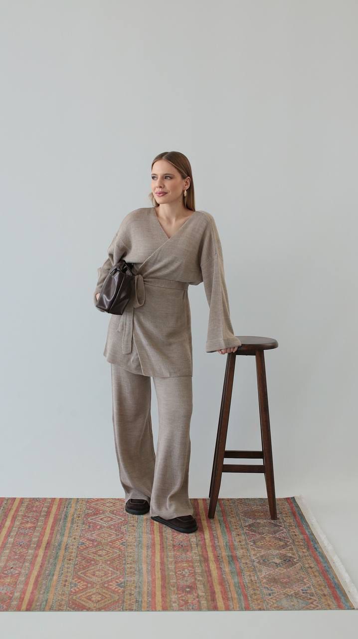 taupe wrap set