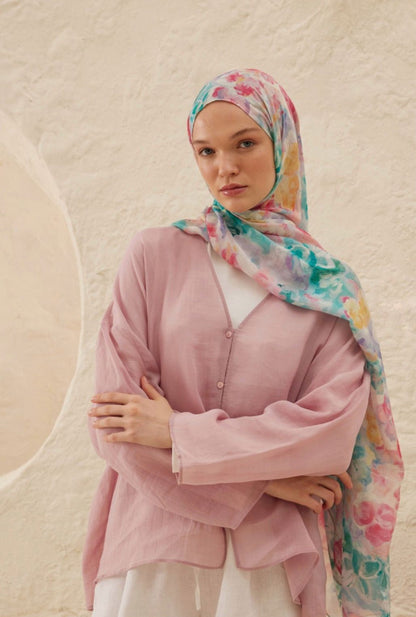 Fiona patterned printed hijab