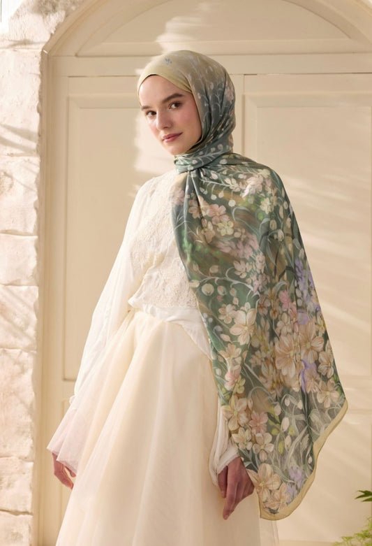 astra flora printed hijab