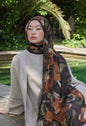 summer rose printed hijab