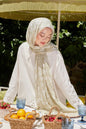 spring rose printed hijab