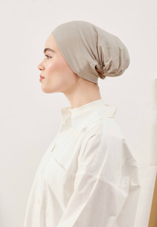 milky underhijab cap
