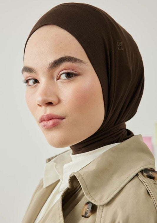 dark brown comfort hijab