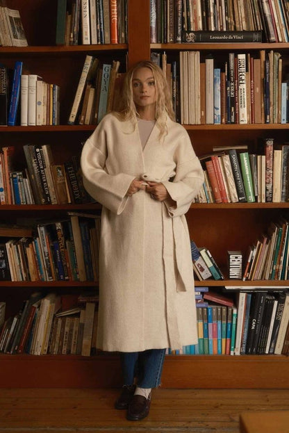 Long offwhite cardigan