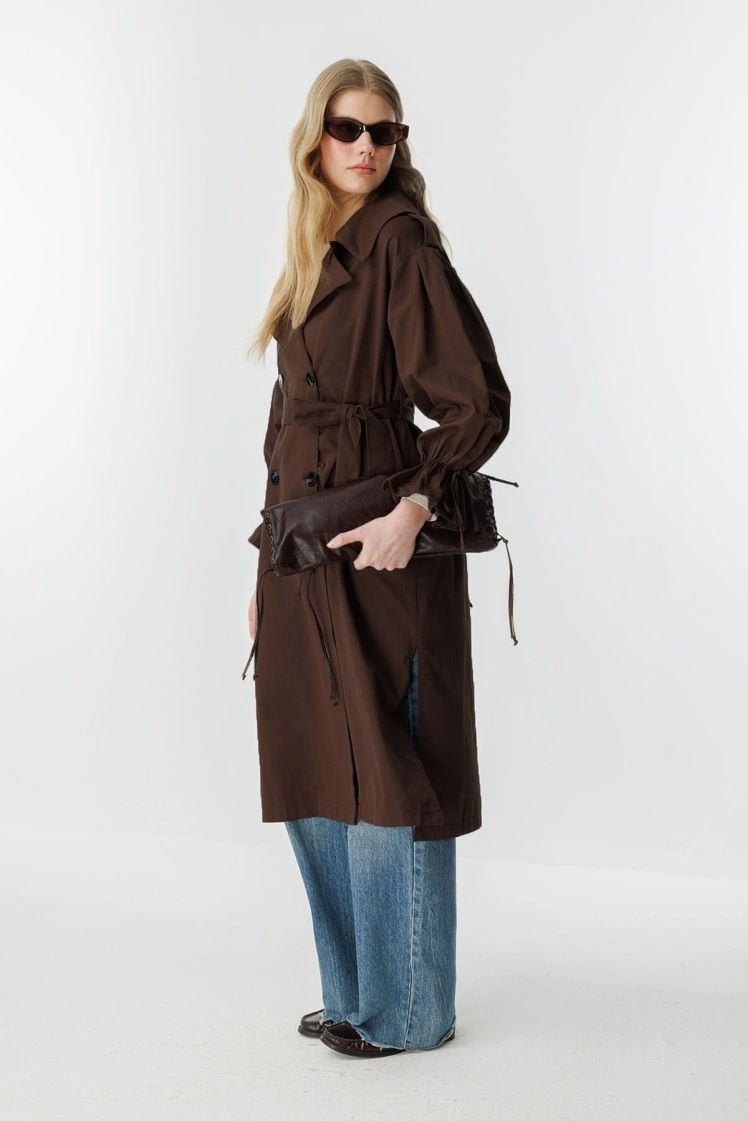 New brown trench coat