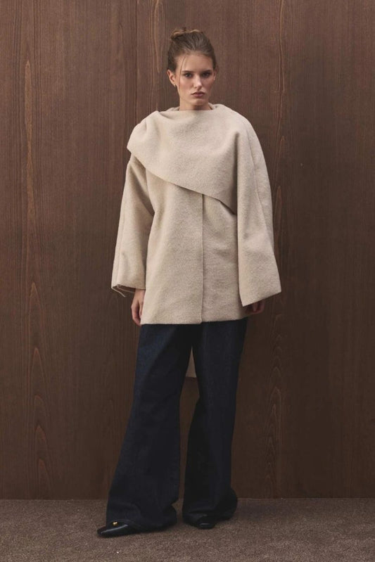 Beige wool jacket