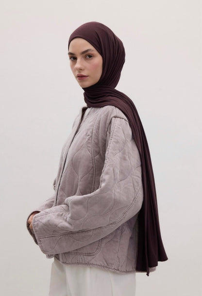 dark purple jersey hijab