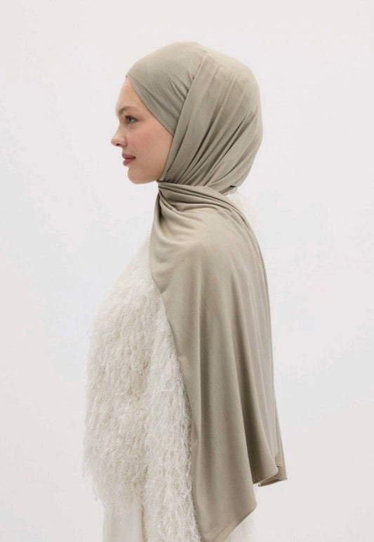 hot gray jersey hijab