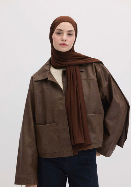 red coffee jersey hijab