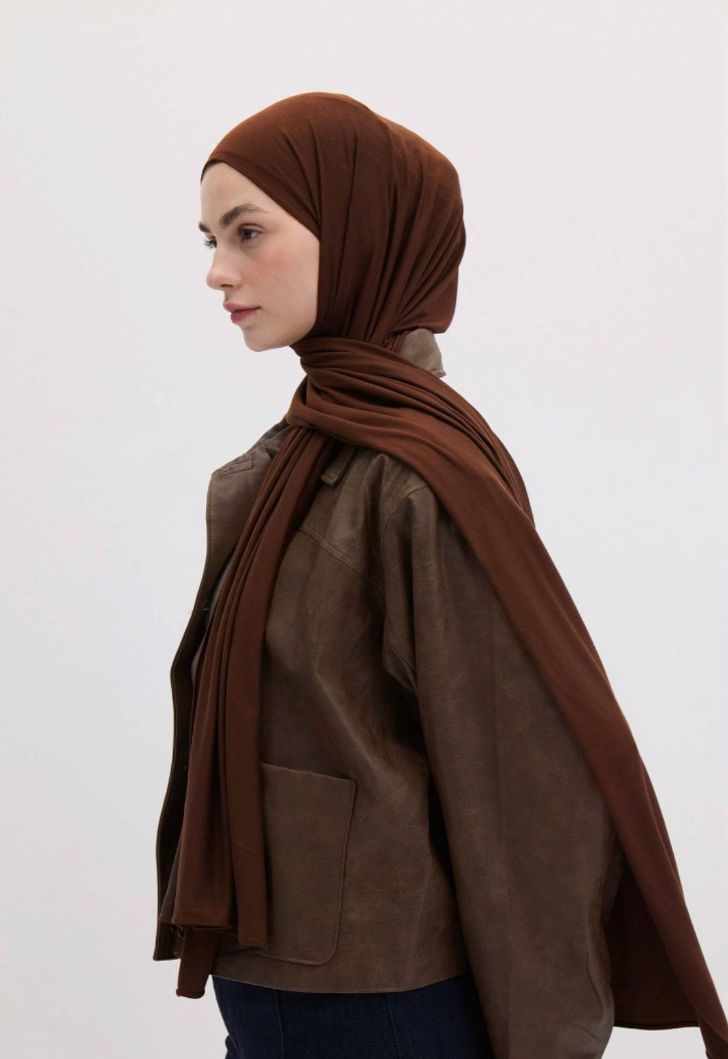 red coffee jersey hijab