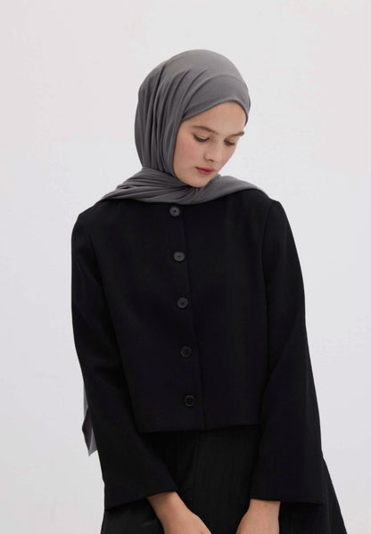 dark gray jersey hijab