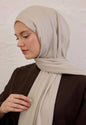 stone soft linen hijab