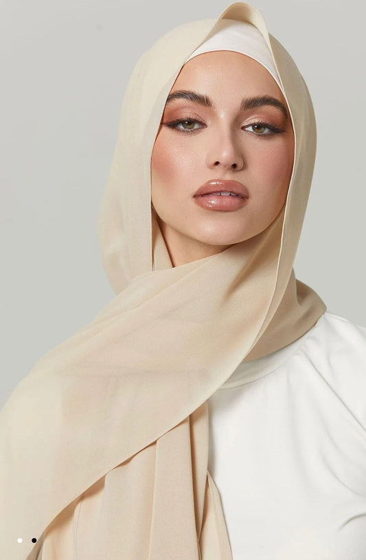 sand crepe hijab