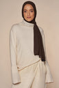 chocolate crepe hijab