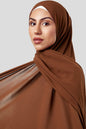 camel crepe hijab