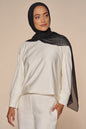 black crepe hijab
