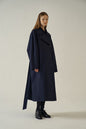navy trench coat