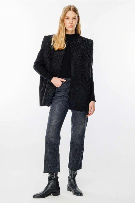 winter black vest