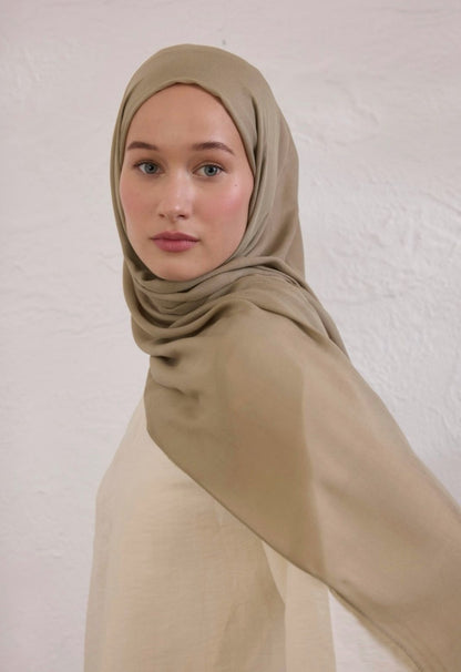 mink soft linen hijab
