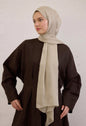 natural beige soft linen hijab