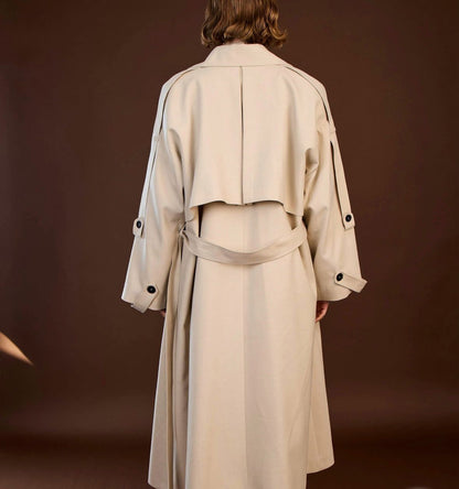 classic beige trench coat